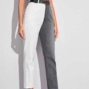 Shein Black and White Jeans